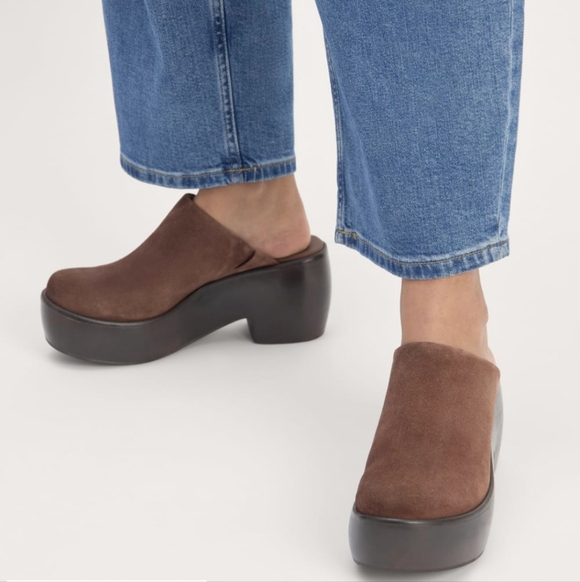 🆕EVERLANE The Puffa Wooden Clog in Suede - Picture 9 of 15